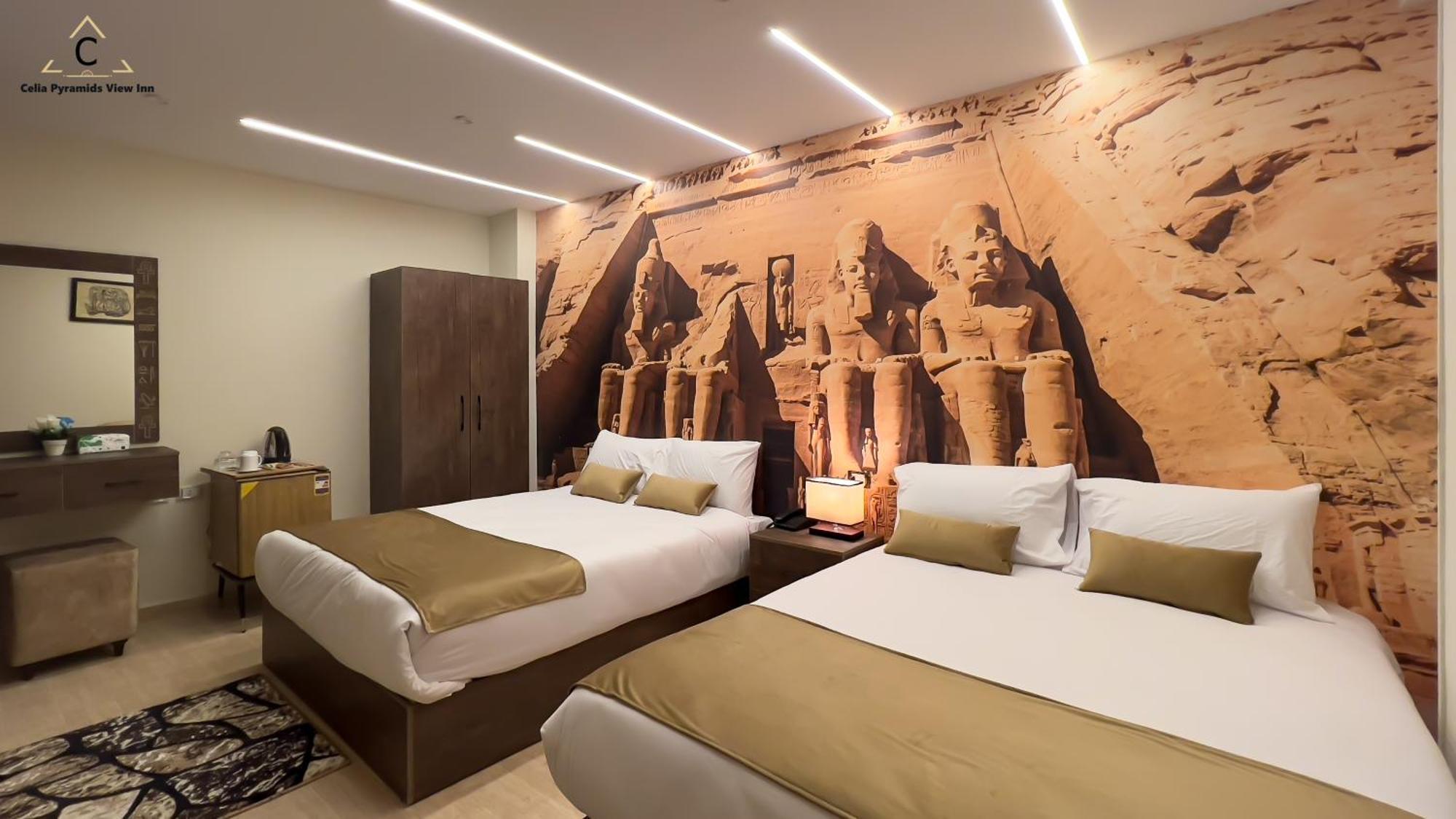 Celia Pyramids View Inn Nazlet el-Sisi Bagian luar foto