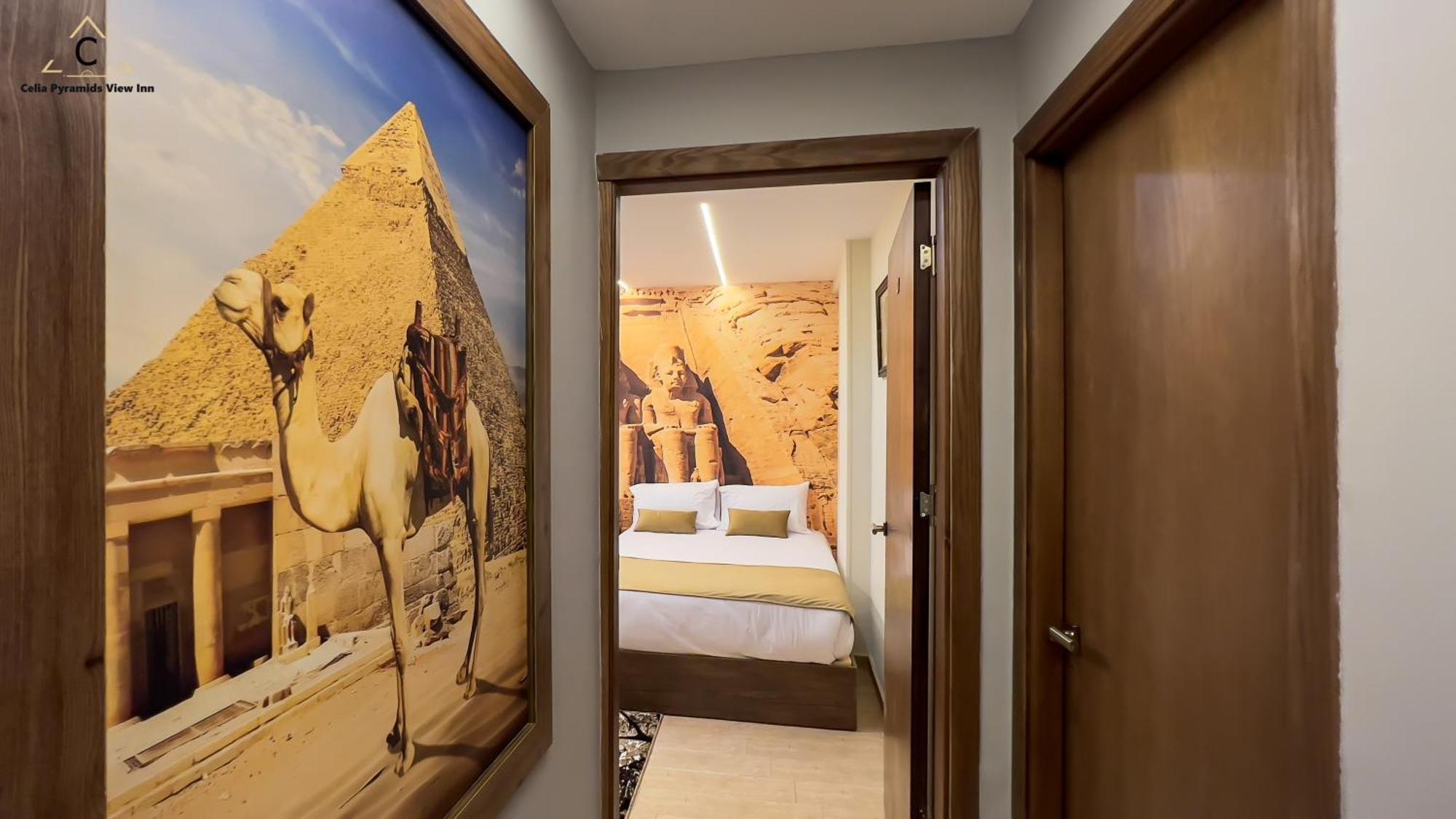 Celia Pyramids View Inn Nazlet el-Sisi Bagian luar foto