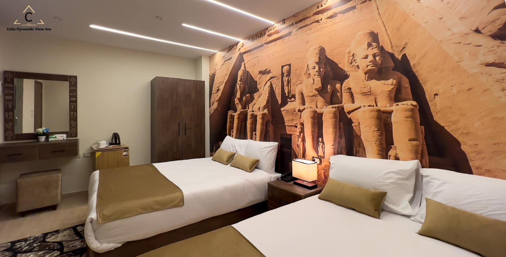 Celia Pyramids View Inn Nazlet el-Sisi Bagian luar foto