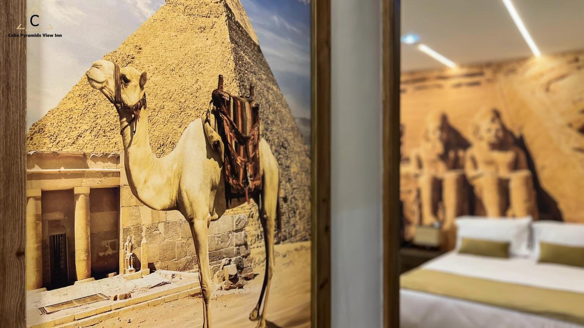 Celia Pyramids View Inn Nazlet el-Sisi Bagian luar foto
