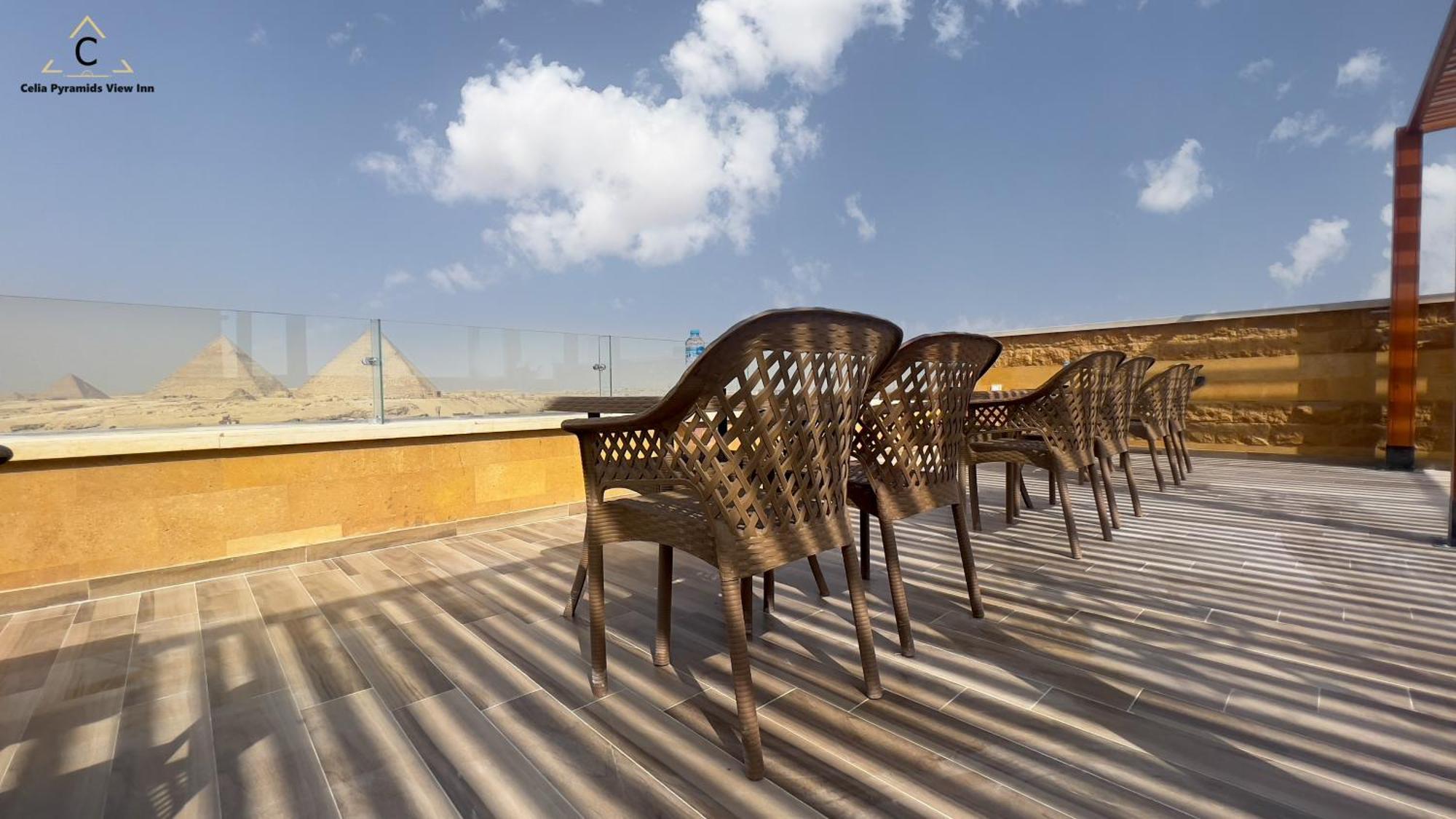 Celia Pyramids View Inn Nazlet el-Sisi Bagian luar foto