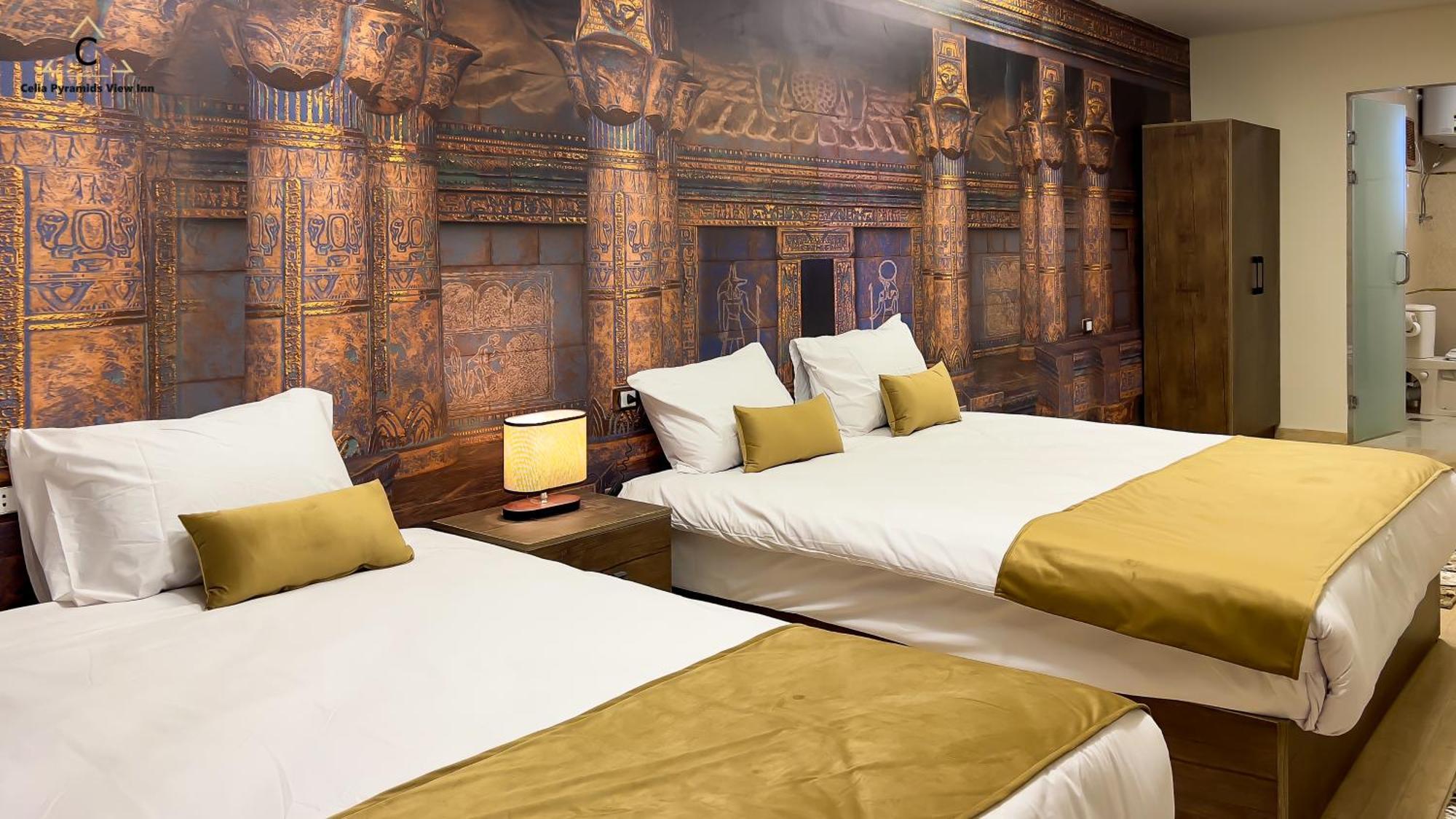 Celia Pyramids View Inn Nazlet el-Sisi Bagian luar foto