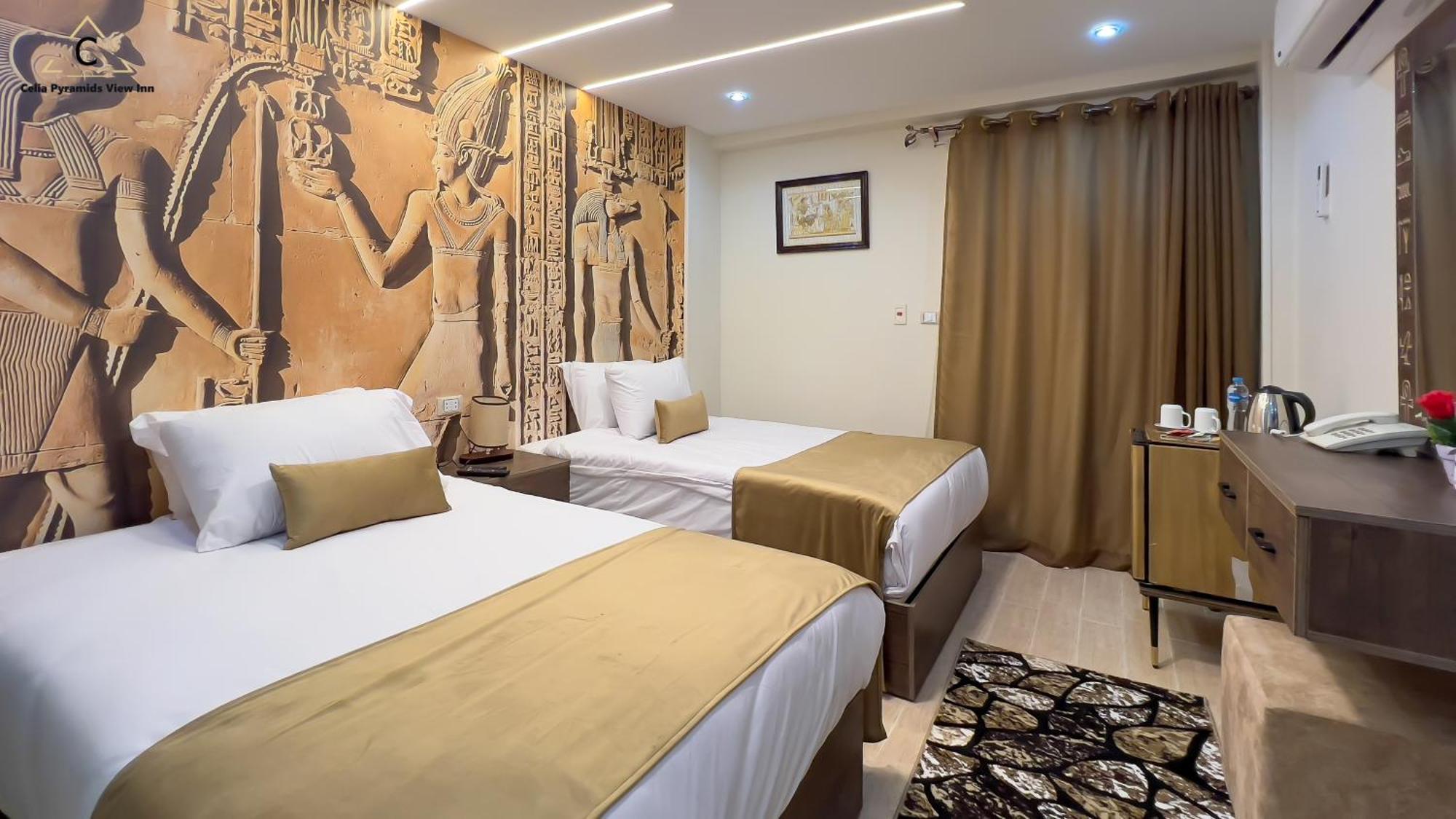Celia Pyramids View Inn Nazlet el-Sisi Bagian luar foto